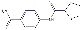 N-[4-(aminocarbonothioyl)phenyl]tetrahydrofuran-2-carboxamide Struktur