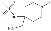 N-[4-(aminomethyl)-1-methylpiperidin-4-yl]methanesulfonamide Struktur