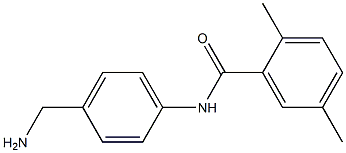 N-[4-(aminomethyl)phenyl]-2,5-dimethylbenzamide Struktur