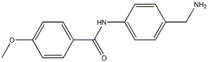 N-[4-(aminomethyl)phenyl]-4-methoxybenzamide Struktur