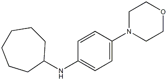 N-[4-(morpholin-4-yl)phenyl]cycloheptanamine Struktur