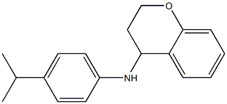 N-[4-(propan-2-yl)phenyl]-3,4-dihydro-2H-1-benzopyran-4-amine Struktur