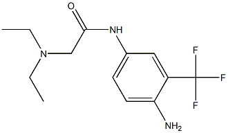 N-[4-amino-3-(trifluoromethyl)phenyl]-2-(diethylamino)acetamide Struktur