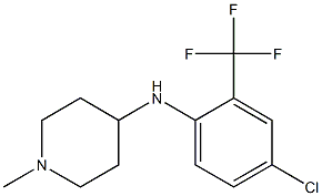 N-[4-chloro-2-(trifluoromethyl)phenyl]-1-methylpiperidin-4-amine Struktur