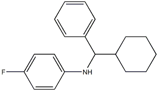 N-[cyclohexyl(phenyl)methyl]-4-fluoroaniline Struktur