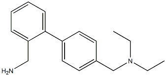 N-{[2'-(aminomethyl)-1,1'-biphenyl-4-yl]methyl}-N,N-diethylamine Struktur