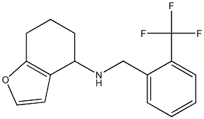 N-{[2-(trifluoromethyl)phenyl]methyl}-4,5,6,7-tetrahydro-1-benzofuran-4-amine Struktur