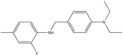 N-{[4-(diethylamino)phenyl]methyl}-2-fluoro-4-methylaniline Struktur