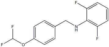 N-{[4-(difluoromethoxy)phenyl]methyl}-2,6-difluoroaniline Struktur