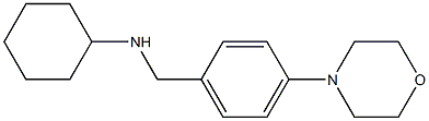 N-{[4-(morpholin-4-yl)phenyl]methyl}cyclohexanamine Struktur