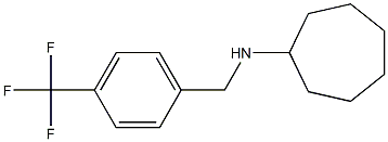 N-{[4-(trifluoromethyl)phenyl]methyl}cycloheptanamine Struktur