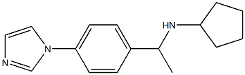 N-{1-[4-(1H-imidazol-1-yl)phenyl]ethyl}cyclopentanamine Struktur