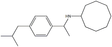 N-{1-[4-(2-methylpropyl)phenyl]ethyl}cyclooctanamine Struktur