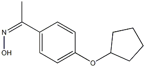 N-{1-[4-(cyclopentyloxy)phenyl]ethylidene}hydroxylamine Struktur