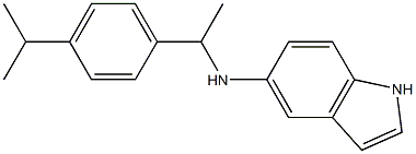 N-{1-[4-(propan-2-yl)phenyl]ethyl}-1H-indol-5-amine Struktur