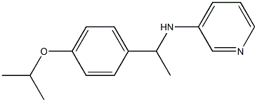 N-{1-[4-(propan-2-yloxy)phenyl]ethyl}pyridin-3-amine Struktur