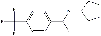 N-{1-[4-(trifluoromethyl)phenyl]ethyl}cyclopentanamine Struktur