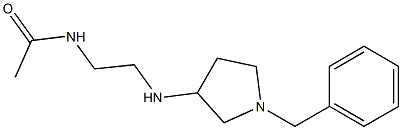 N-{2-[(1-benzylpyrrolidin-3-yl)amino]ethyl}acetamide Struktur