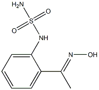 N-{2-[(1E)-N-hydroxyethanimidoyl]phenyl}sulfamide Struktur