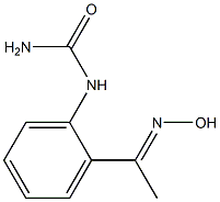 N-{2-[(1E)-N-hydroxyethanimidoyl]phenyl}urea Struktur