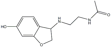 N-{2-[(6-hydroxy-2,3-dihydro-1-benzofuran-3-yl)amino]ethyl}acetamide Struktur