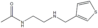 N-{2-[(thiophen-3-ylmethyl)amino]ethyl}acetamide Struktur