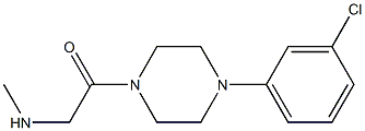 N-{2-[4-(3-chlorophenyl)piperazin-1-yl]-2-oxoethyl}-N-methylamine Struktur