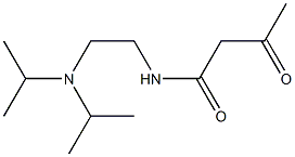 N-{2-[bis(propan-2-yl)amino]ethyl}-3-oxobutanamide Struktur