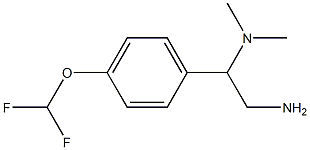 N-{2-amino-1-[4-(difluoromethoxy)phenyl]ethyl}-N,N-dimethylamine Struktur