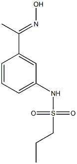 N-{3-[(1E)-N-hydroxyethanimidoyl]phenyl}propane-1-sulfonamide Struktur