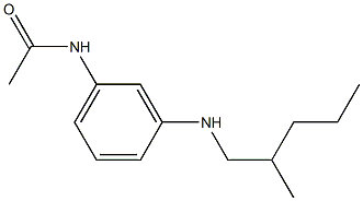 N-{3-[(2-methylpentyl)amino]phenyl}acetamide Struktur