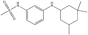 N-{3-[(3,3,5-trimethylcyclohexyl)amino]phenyl}methanesulfonamide Struktur