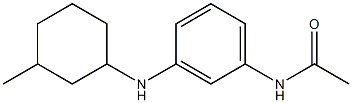 N-{3-[(3-methylcyclohexyl)amino]phenyl}acetamide Struktur