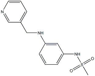 N-{3-[(pyridin-3-ylmethyl)amino]phenyl}methanesulfonamide Struktur