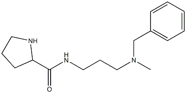 N-{3-[benzyl(methyl)amino]propyl}pyrrolidine-2-carboxamide Struktur