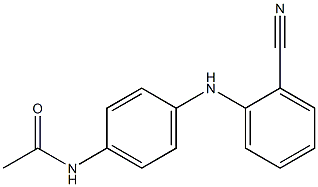 N-{4-[(2-cyanophenyl)amino]phenyl}acetamide Struktur