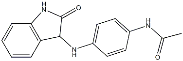 N-{4-[(2-oxo-2,3-dihydro-1H-indol-3-yl)amino]phenyl}acetamide Struktur