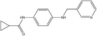 N-{4-[(pyridin-3-ylmethyl)amino]phenyl}cyclopropanecarboxamide Struktur