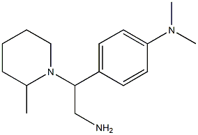 N-{4-[2-amino-1-(2-methylpiperidin-1-yl)ethyl]phenyl}-N,N-dimethylamine Struktur