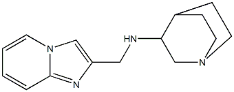 N-{imidazo[1,2-a]pyridin-2-ylmethyl}-1-azabicyclo[2.2.2]octan-3-amine Struktur