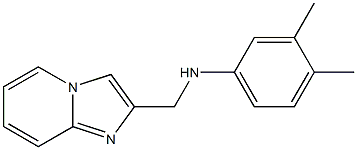 N-{imidazo[1,2-a]pyridin-2-ylmethyl}-3,4-dimethylaniline Struktur