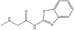 N-1,3-benzothiazol-2-yl-2-(methylamino)acetamide Struktur