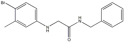 N-benzyl-2-[(4-bromo-3-methylphenyl)amino]acetamide Struktur