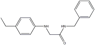 N-benzyl-2-[(4-ethylphenyl)amino]acetamide Struktur