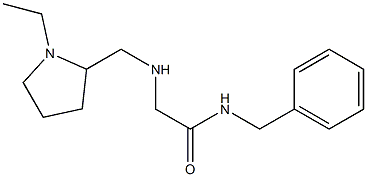 N-benzyl-2-{[(1-ethylpyrrolidin-2-yl)methyl]amino}acetamide Struktur