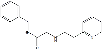 N-benzyl-2-{[2-(pyridin-2-yl)ethyl]amino}acetamide Struktur