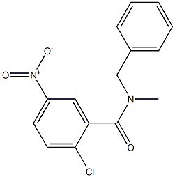 N-benzyl-2-chloro-N-methyl-5-nitrobenzamide Struktur