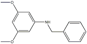 N-benzyl-3,5-dimethoxyaniline Struktur