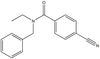 N-benzyl-4-cyano-N-ethylbenzamide Struktur