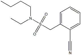 N-butyl(2-cyanophenyl)-N-ethylmethanesulfonamide Struktur